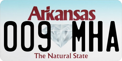 AR license plate 009MHA