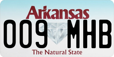 AR license plate 009MHB