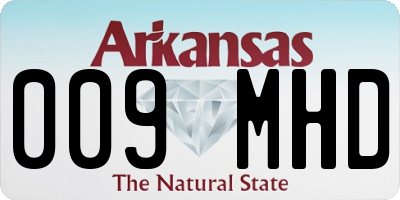 AR license plate 009MHD