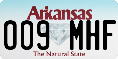 AR license plate 009MHF