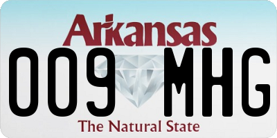 AR license plate 009MHG