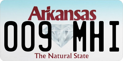 AR license plate 009MHI