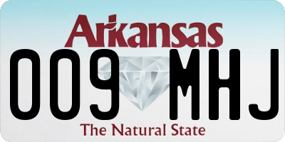AR license plate 009MHJ