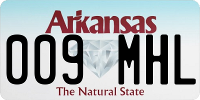 AR license plate 009MHL