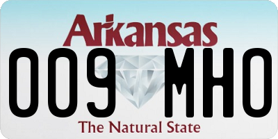 AR license plate 009MHO