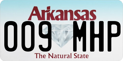 AR license plate 009MHP