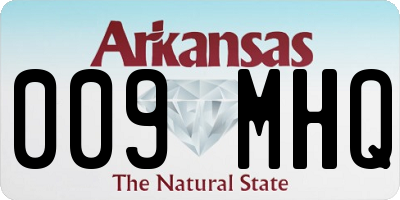 AR license plate 009MHQ