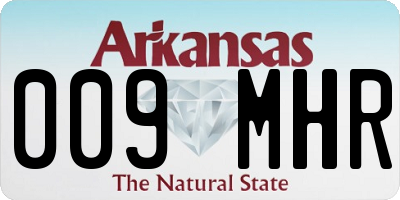 AR license plate 009MHR
