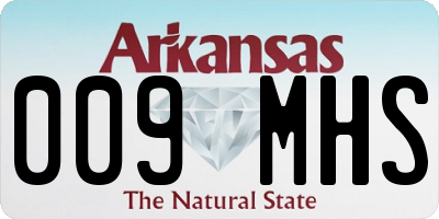 AR license plate 009MHS