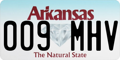 AR license plate 009MHV