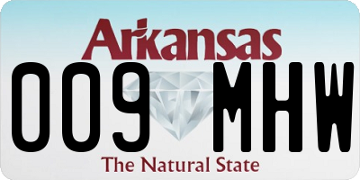 AR license plate 009MHW