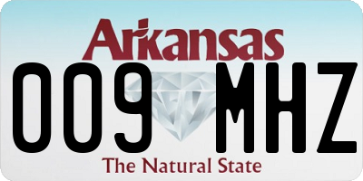 AR license plate 009MHZ