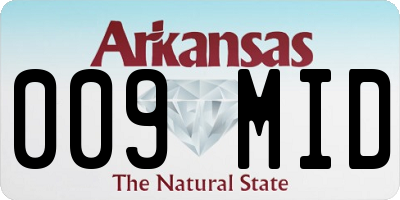 AR license plate 009MID