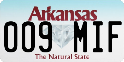 AR license plate 009MIF