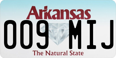 AR license plate 009MIJ