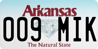 AR license plate 009MIK
