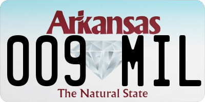 AR license plate 009MIL