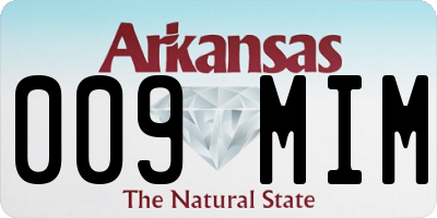 AR license plate 009MIM