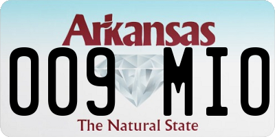 AR license plate 009MIO