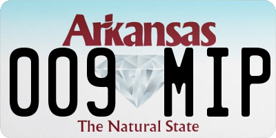 AR license plate 009MIP