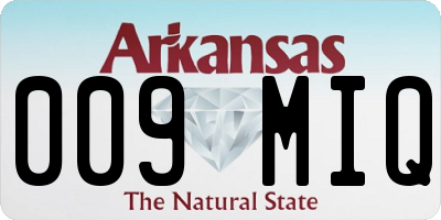 AR license plate 009MIQ