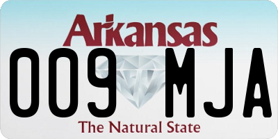 AR license plate 009MJA