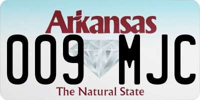 AR license plate 009MJC