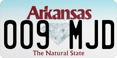 AR license plate 009MJD