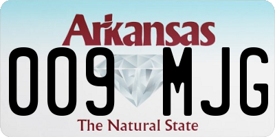 AR license plate 009MJG