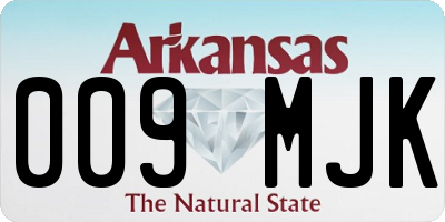 AR license plate 009MJK
