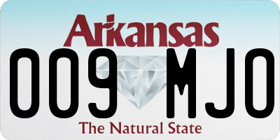 AR license plate 009MJO
