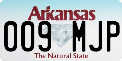 AR license plate 009MJP