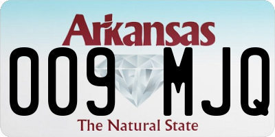 AR license plate 009MJQ