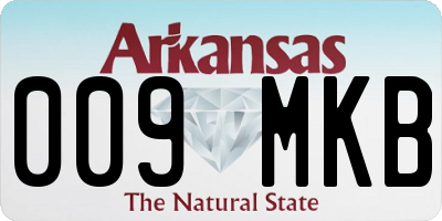 AR license plate 009MKB