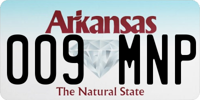 AR license plate 009MNP