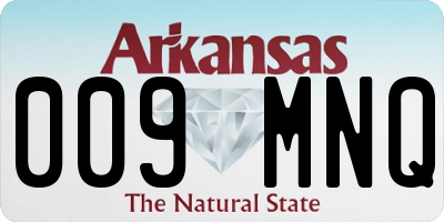 AR license plate 009MNQ