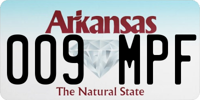 AR license plate 009MPF