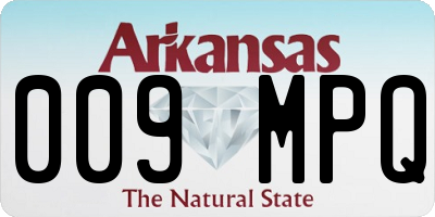 AR license plate 009MPQ