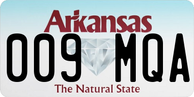 AR license plate 009MQA