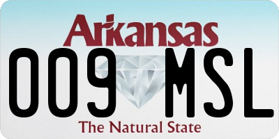 AR license plate 009MSL