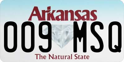 AR license plate 009MSQ