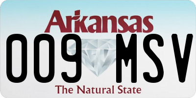 AR license plate 009MSV