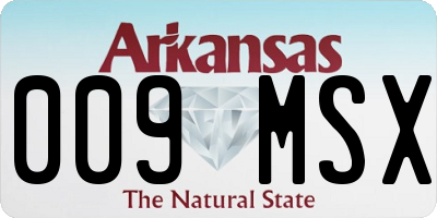 AR license plate 009MSX