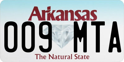 AR license plate 009MTA