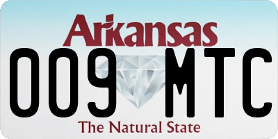 AR license plate 009MTC