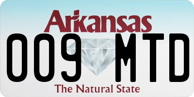 AR license plate 009MTD