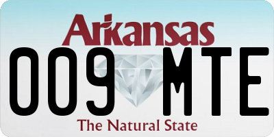 AR license plate 009MTE