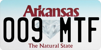 AR license plate 009MTF