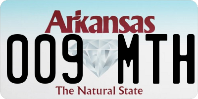 AR license plate 009MTH