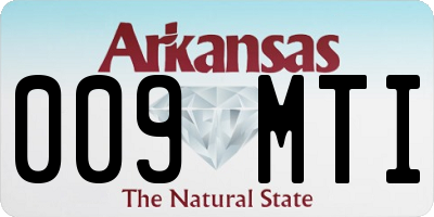 AR license plate 009MTI
